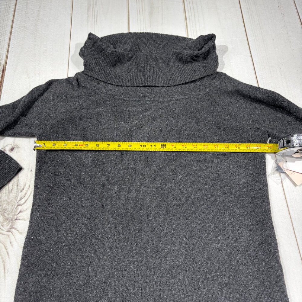 NEW Candies Junior's XL Sweater Dress Long Tunic Cowl Gray Skiing Winter NWT - Picture 16 of 16